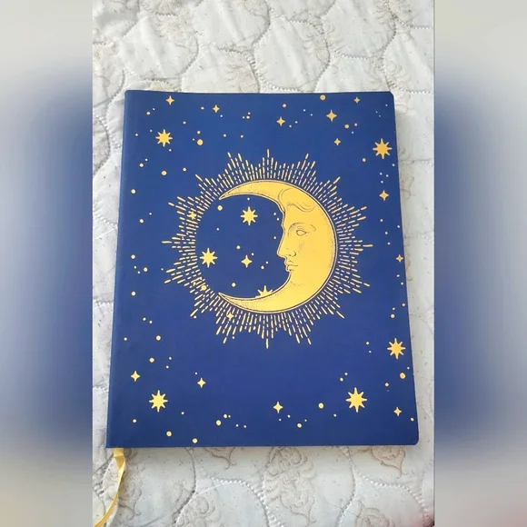 NEW Large Moon Journal with Soft Leatherette Cover • 8.5" x 11" - Picture 1 of 7